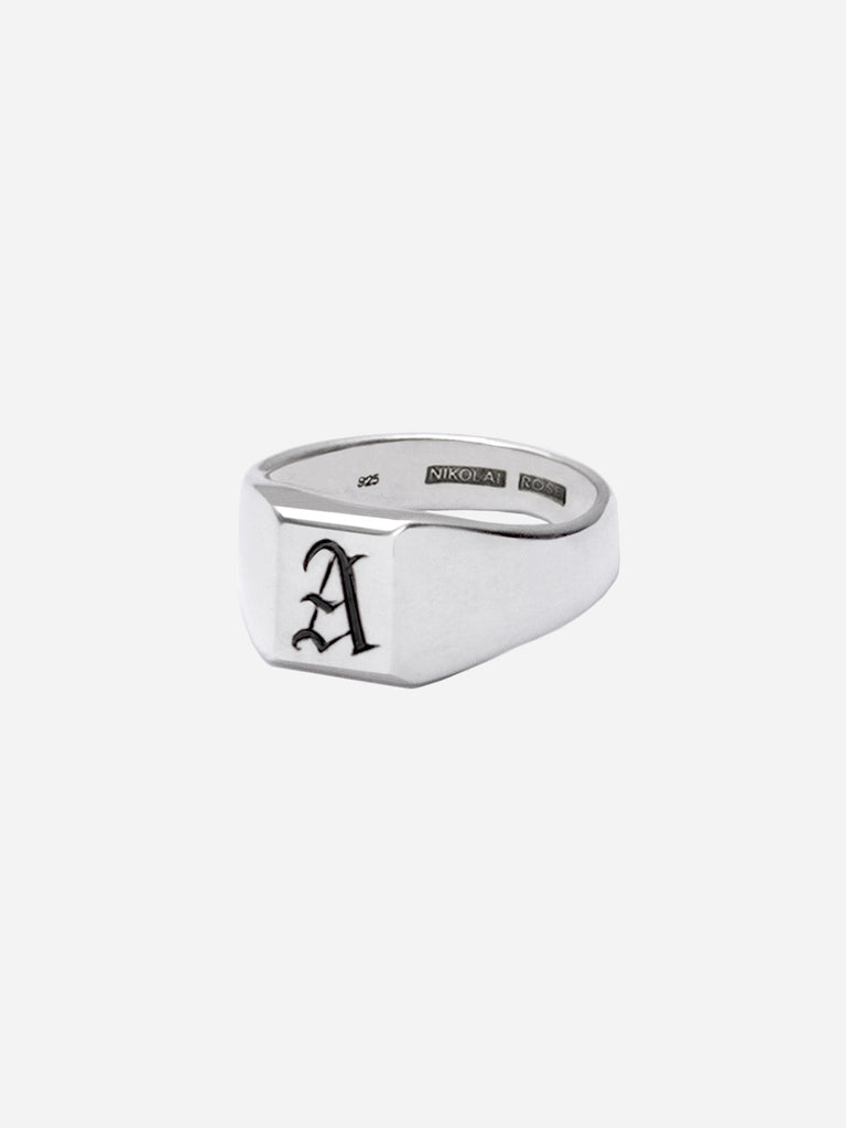 Alpha Ring Blackletter