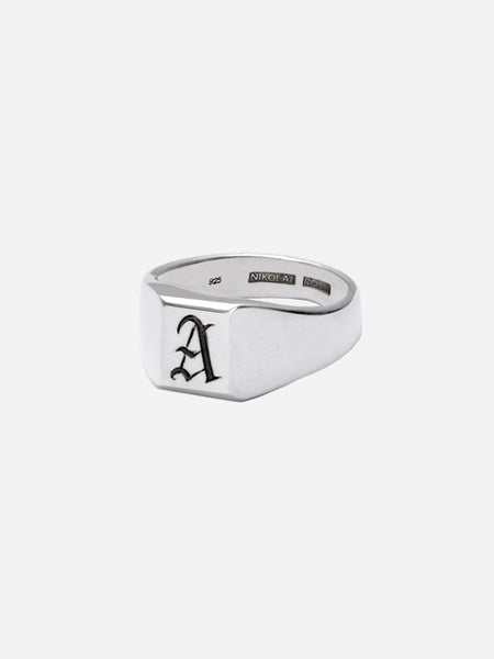 Alpha Ring Blackletter