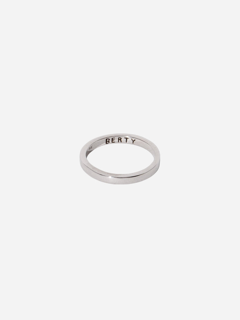 Engraved Wedding Rings, White Gold