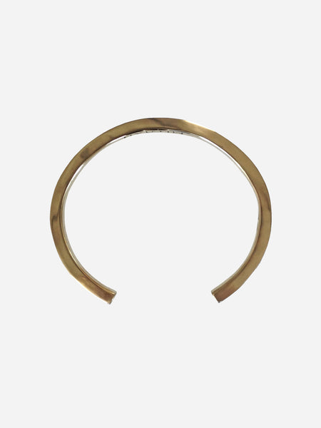 Engraved Handmade Brass Cuff